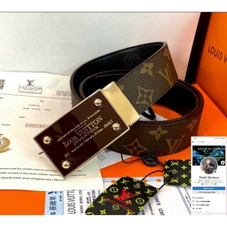 Thắt lưng nam LV , dây nịt da , đính đá [ Hàng Cao Cấp ]