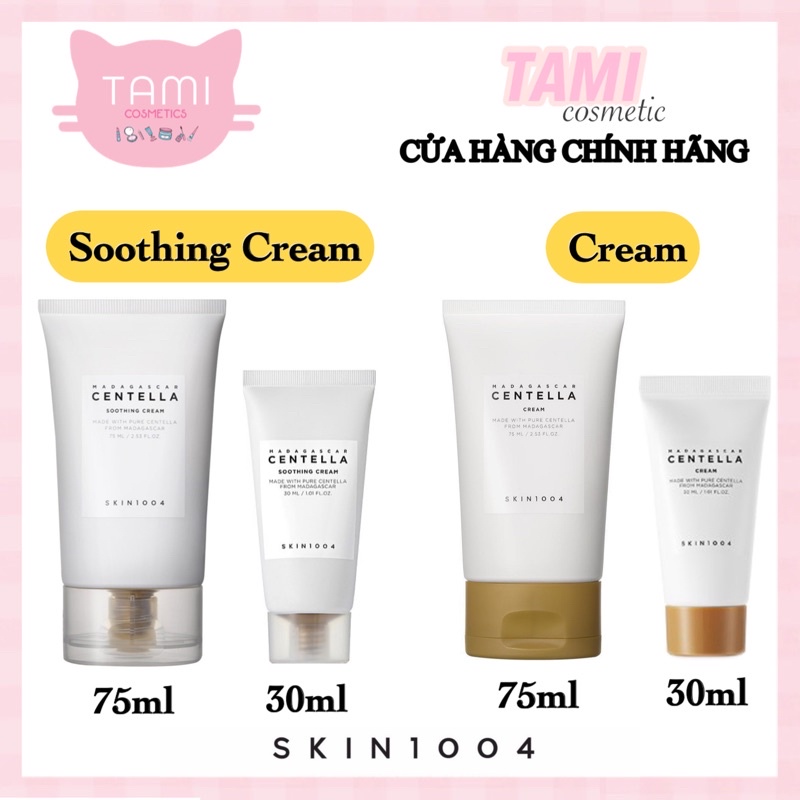 Kem Dưỡng Da Skin1004 Madagascar Centella Cream Và Soothing Cream