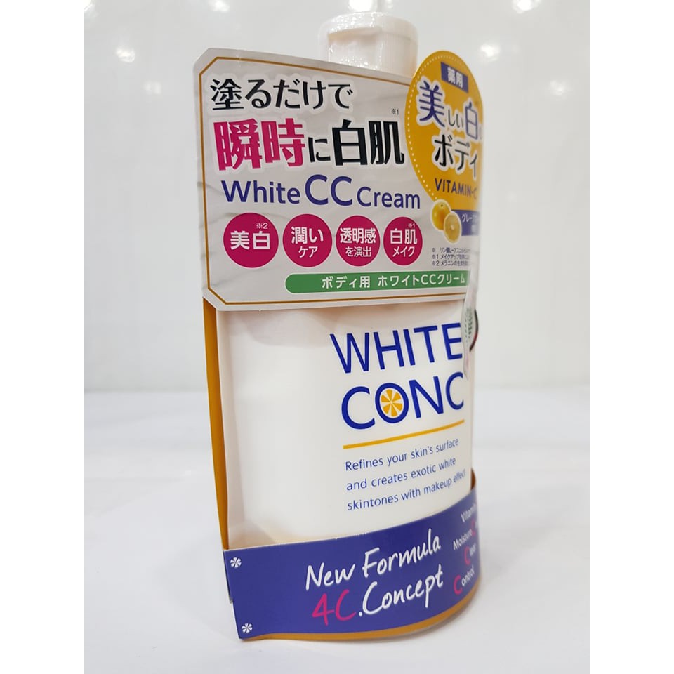 Sữa Dưỡng Thể Trắng Da White Conc Body CC Cream 200g Nhật Bản