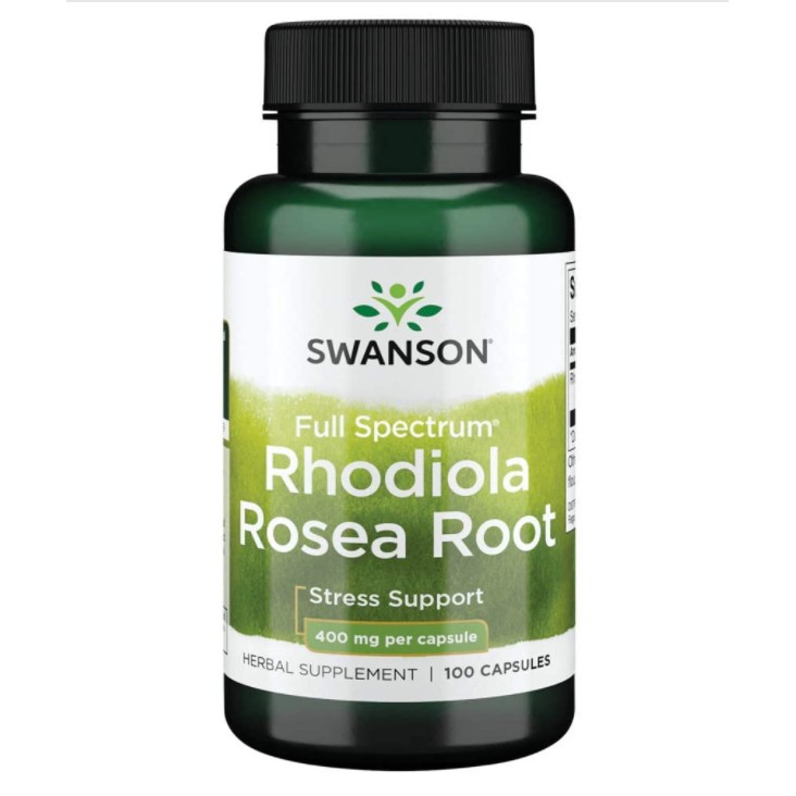 Swanson Full Spectrum Rhodiola Rosea Root 100 viên Viên Uống Tăng Cường Miễn Dịch Giảm Stress.