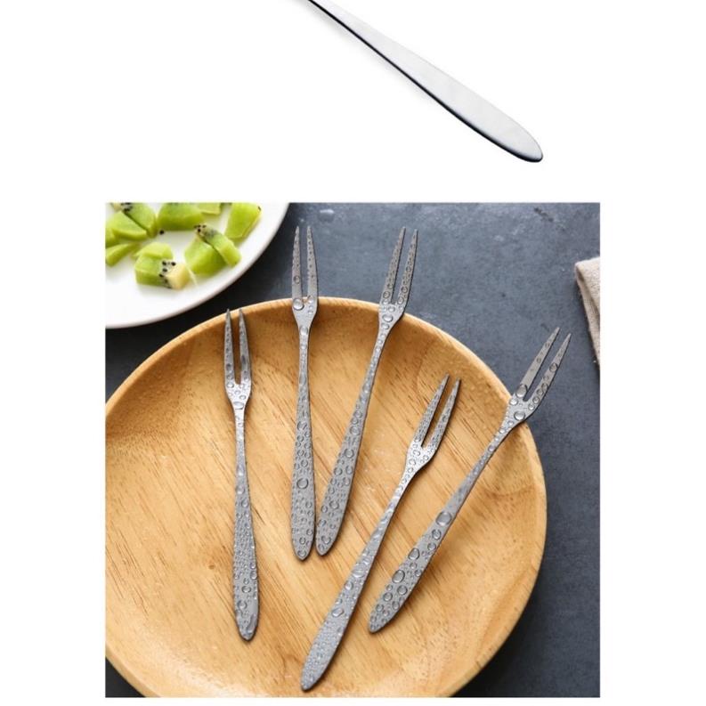 Dĩa Ăn Hoa Quả Trái Cây, Nĩa Ăn Bánh Gato Inox Gia Đình