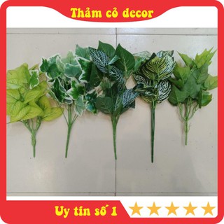 Cụm Lá Giả, Lá điểm trang trí gốc cây, chậu cây, trang trí thảm tường phòng khách, văn phòng, nhà hàng, sự kiện