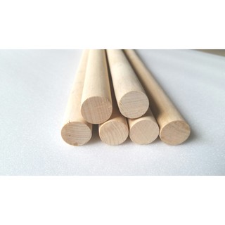 Que gỗ tròn 19mm dài 50cm dùng làm mô hình thủ công, kiến trúc, đồ chơi DIY, cắt lại theo y/cầu (VA245)- Luân Air Models