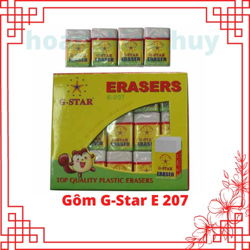 Combo 30 viên Gôm g -star E207 trắng , đen