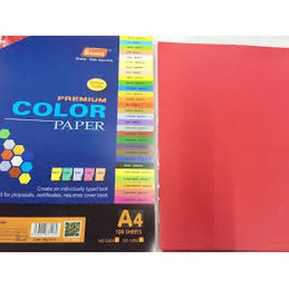 Giấy A4 màu đỏ