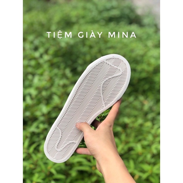 Giày Sneaker Nike Blazer Low Platform On Feet, Thể Thao Nam Nữ Cổ Thấp Nike Blazer Low 77 Vintage White Black Đẹp Chất