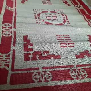 Chiếu cói may mép in hoa 1m*1m9