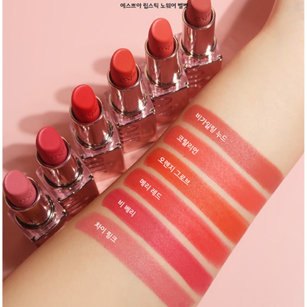 [ESPOIR] Son thỏi lì - LIPSTICK NOWEAR VELVET / bóng - SHINE | BigBuy360 - bigbuy360.vn