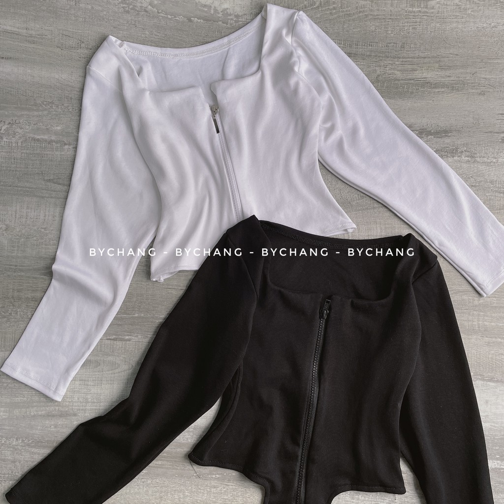 [MÃ GIẢM 20K] Áo Thun Ôm Body Tay Dài Croptop Borip byChang kèm hình, video thật | BigBuy360 - bigbuy360.vn