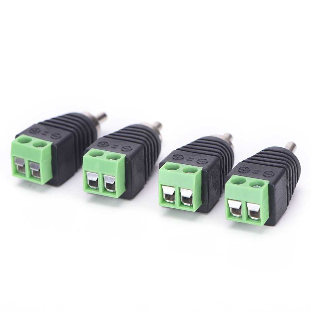 Set 4 Đầu Nối Dây Cáp Âm Thanh RCA Chuyên Dụng