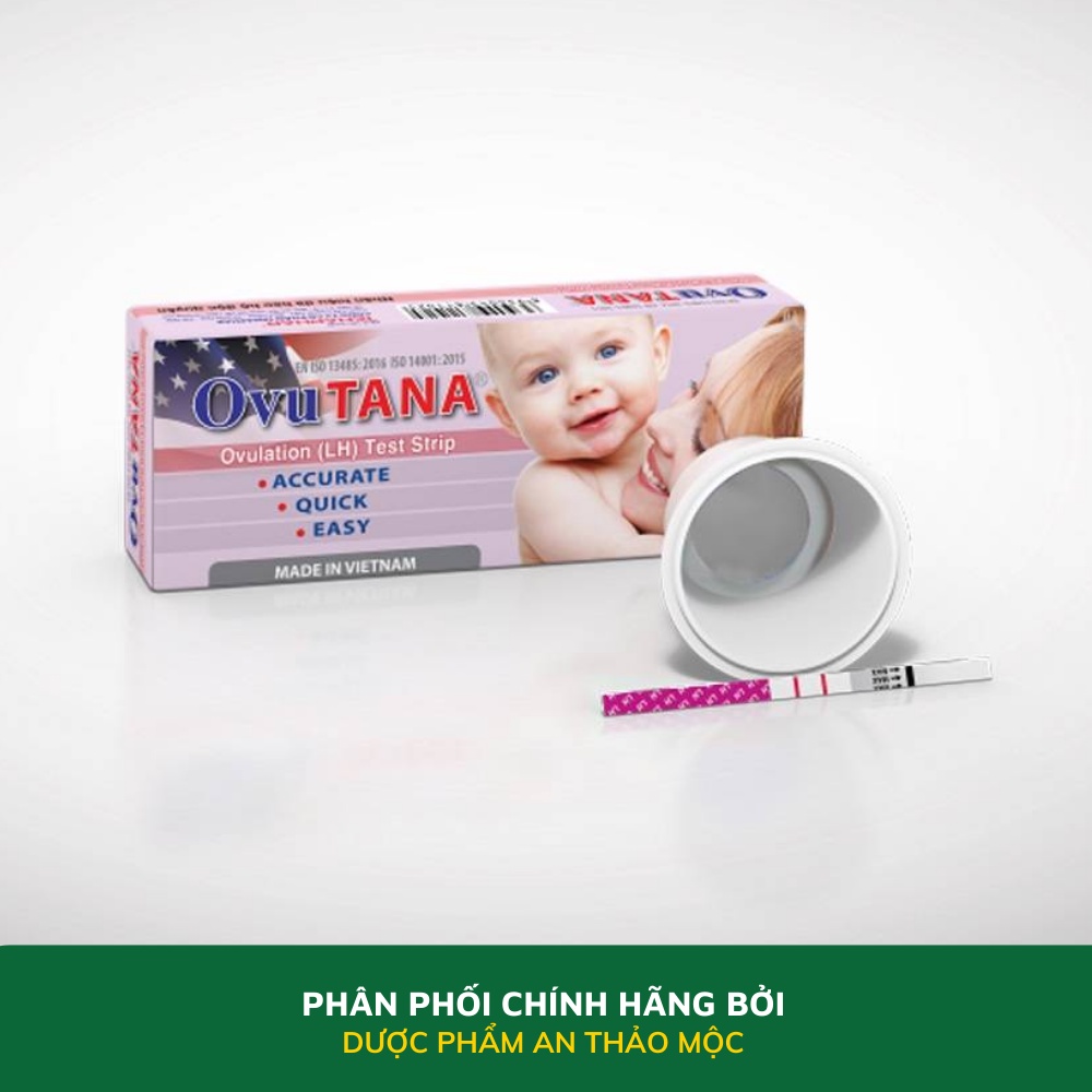 Dụng cụ phát hiện ngày rụng trứng Tanaphar Ovutana nhanh chóng chính xác cao an toàn đạt tiêu chuẩn hộp 1 que