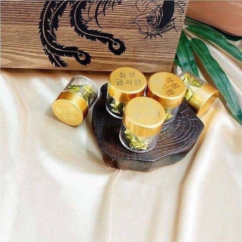 An cung ngưu hoàng Hàn Quốc hộp gỗ Samsung Gum Jee Hwa 60v