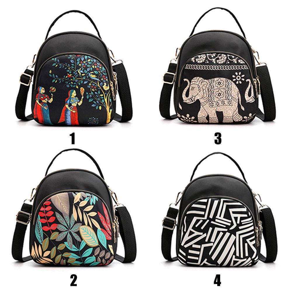 Túi Đeo Chéo Mini Vải Oxford Dễ Thương Cho Nữ