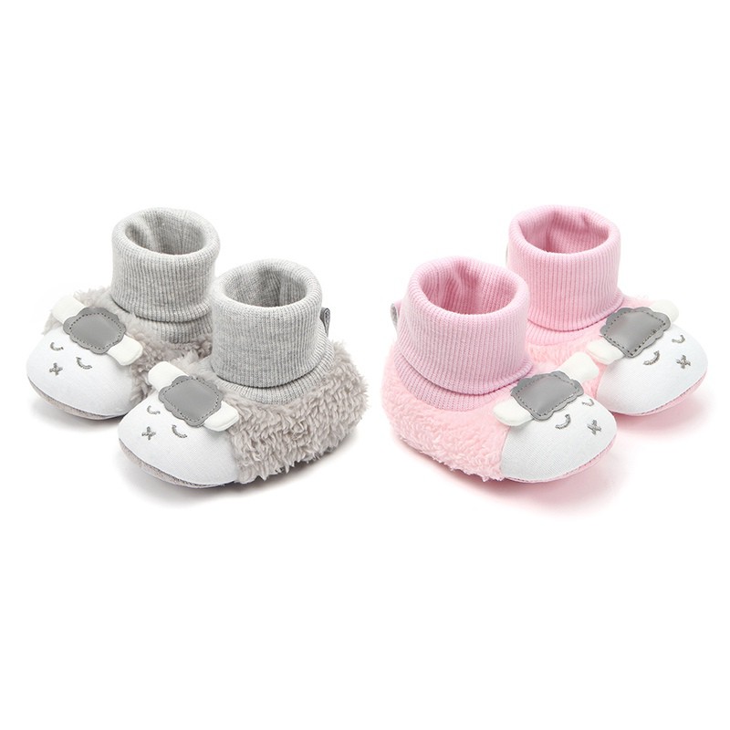 Giày cotton mềm mại họa tiết hoạt hình đáng yêu cho bé