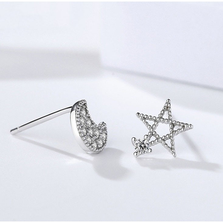 Bông Tai Nữ Trăng Sao Hàng Cao Cấp S607