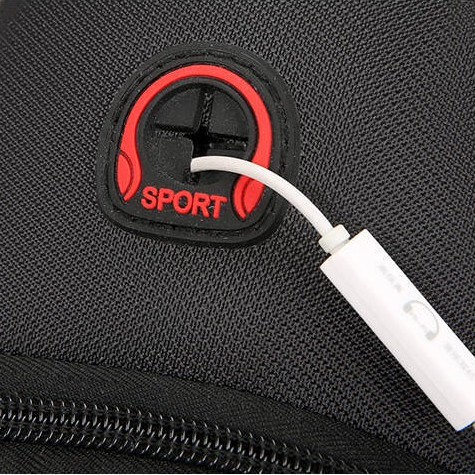 Túi đeo chéo nam vải Canvas kháng nước tích hợp lỗ tai nghe tiện dụng TC78 | BigBuy360 - bigbuy360.vn