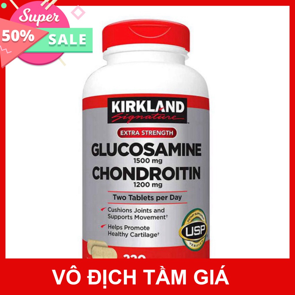 RẺ VÔ DỊCH BÀ CON ƠI Viên Uống Bổ Sụn Khớp Của Mỹ Kirkland Glucosamine 1500mg Chondroitin 1200mg 220 Viên RẺ VÔ DỊCH BÀ 