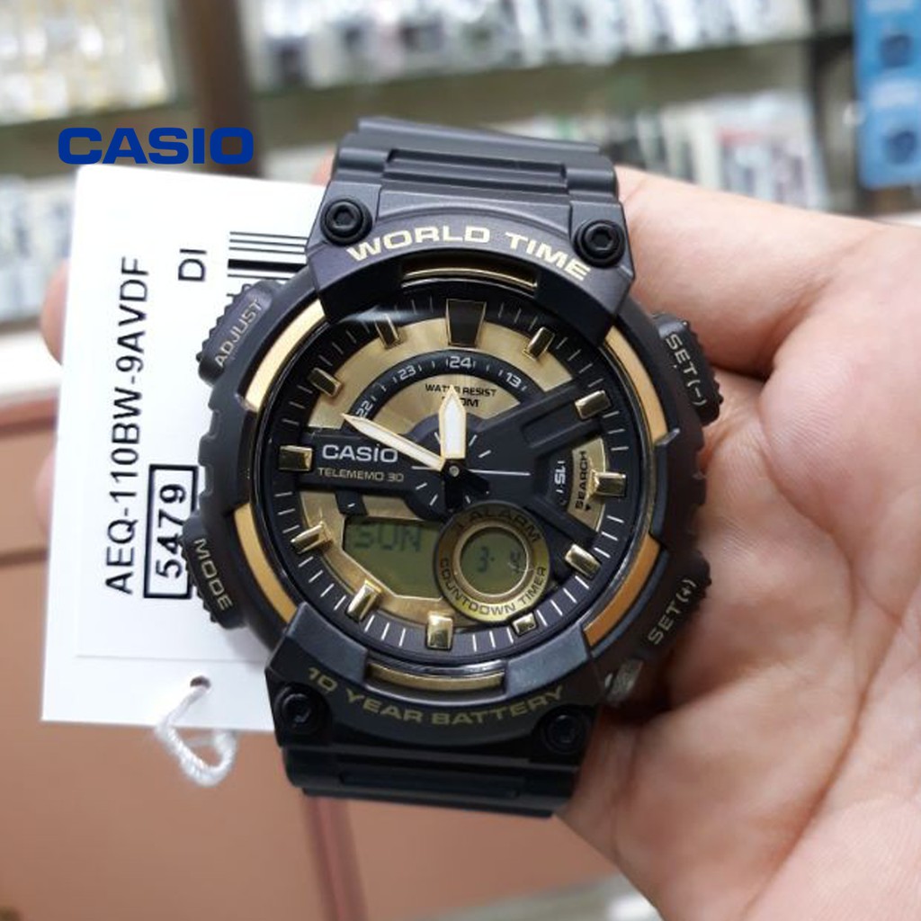 Đồng hồ nam CASIO AEQ-110BW-9AVDF  chính hãng - Bảo hành 1 năm, Thay pin miễn phí