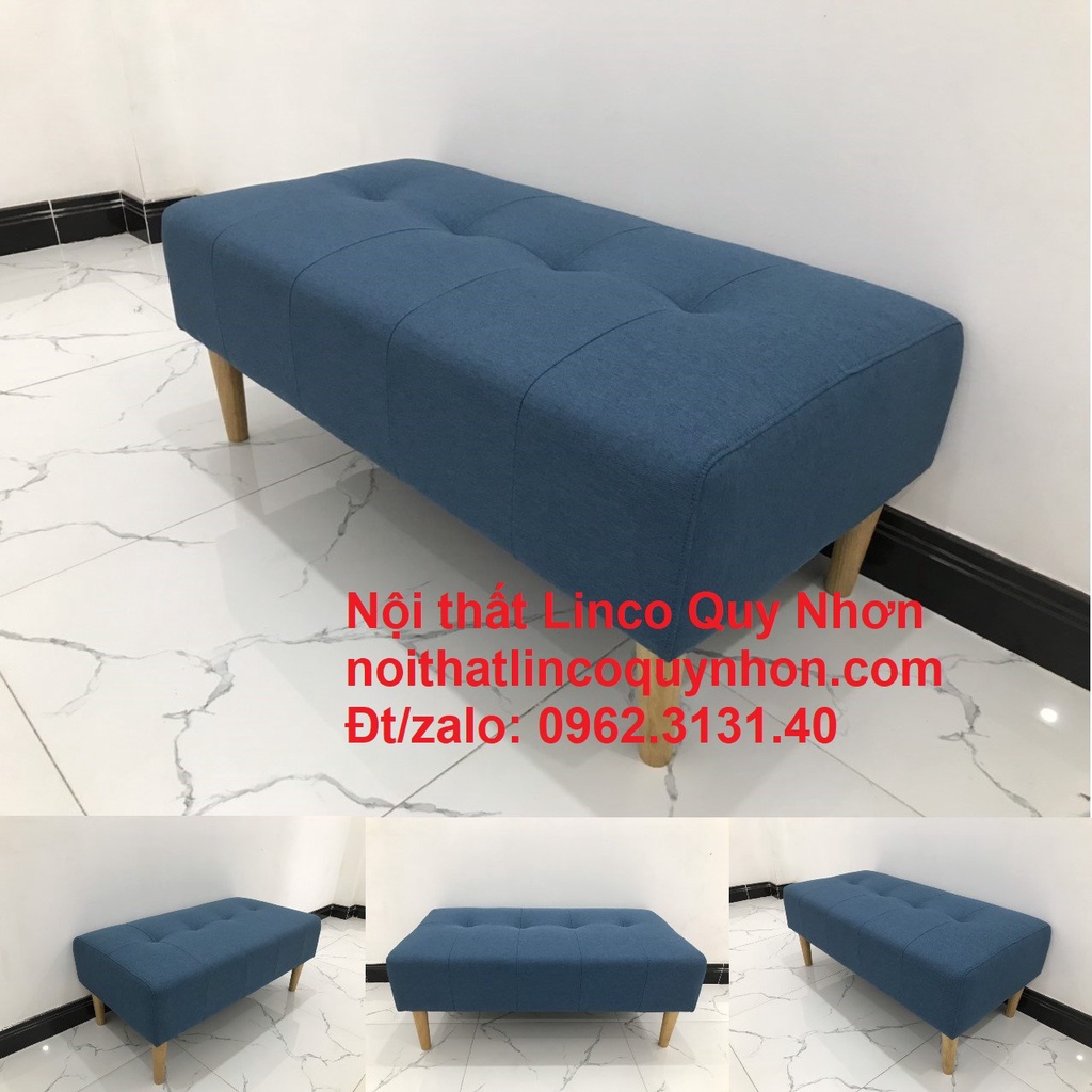Ghế đơn sofa quy nhơn giá rẻ | ghế đôn chữ nhật mini xanh dương | Nội thất Linco Quy Nhơn