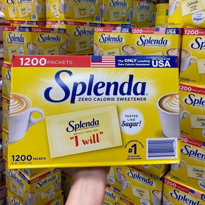 Đường ăn kiêng 0 calo Splenda của Mỹ cho người bệnh tiểu đường, ăn kiêng, giảm cân
