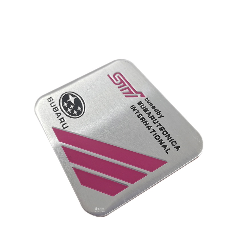 FENDER 1 Miếng Dán Logo Bằng Nhôm Trang Trí Cho Xe Hơi SUBARU STI TECNICA