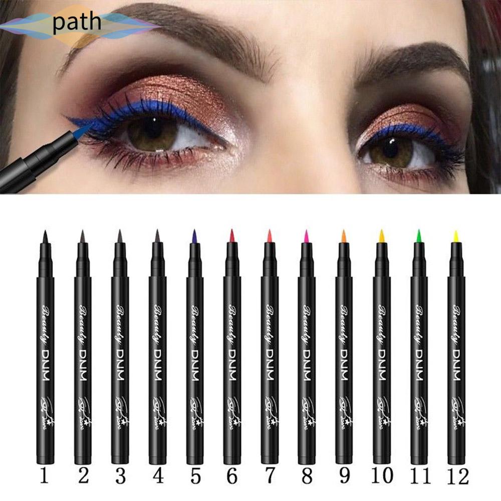 [Hàng mới về] Bút kẻ mắt nước 12 màu lì kháng nước lâu trôi