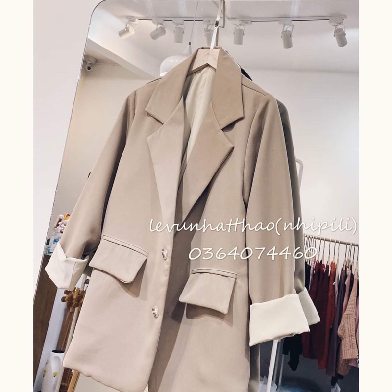 Áo Vest Nữ 2 Lớp Màu Be và Vét Đen Lót Dày Dặn,Sang Trọng Cho Nữ Diện Công Sở, Dự Tiệc Lịch Sự- Thời Trang Đẹp N.U Store | BigBuy360 - bigbuy360.vn