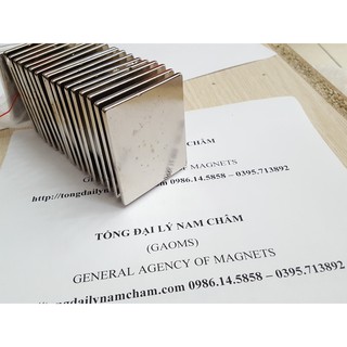Nam châm đất hiếm 60x50x3mm