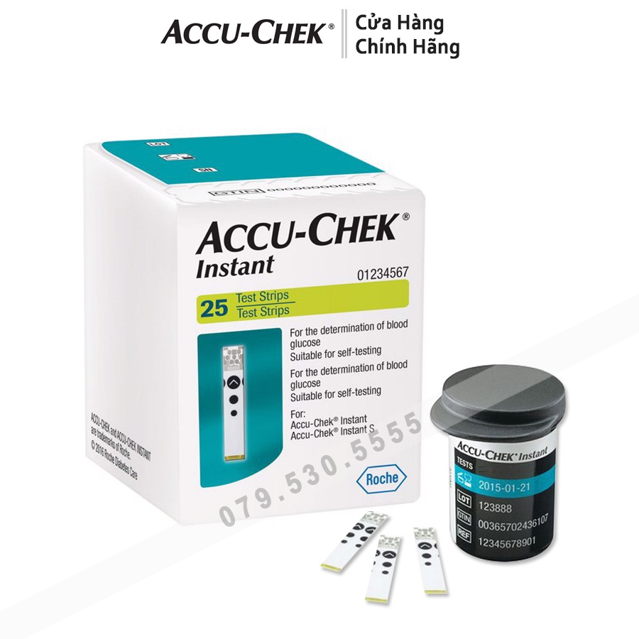 Que Thử Đường Huyết Accu-Chek Instant 25 que, 50 que ( hàng chính hãng )