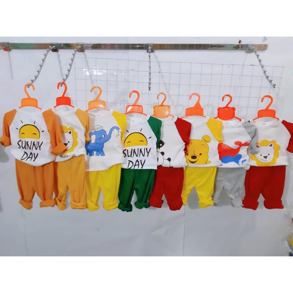 [XẢ KHO] bộ cotton dài tay trẻ em