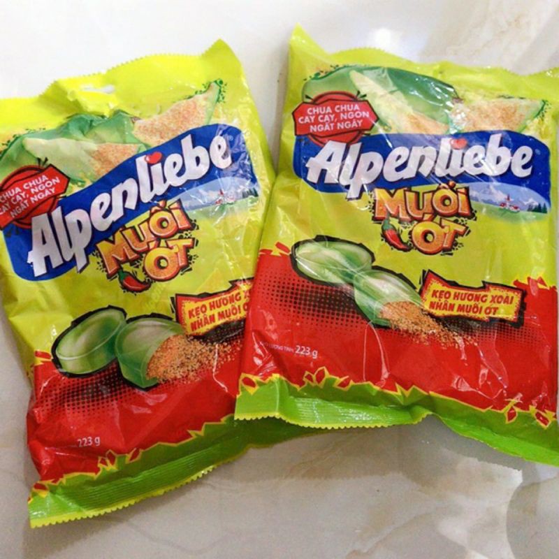 Kẹo Alpenliebe xoài xanh muối ớt thần thánh