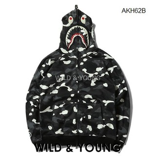 ⚡️HOT SALE⚡️Áo Khoác Bape Cá Mập City Camo Black * (AKH62B)