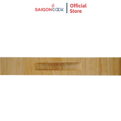 Thớt Saigoncook hình chữ nhật gỗ cao su cao cấp 350*250*30mm