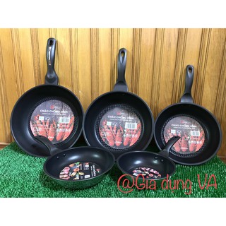 CHẢO CHỐNG DÍNH 3 ĐÁY CAO CẤP ĐUN BẾP TỪ, BẾP GAS FIVESTAR ĐƯỜNG KÍNH TỪ 16CM ĐẾN 28CM