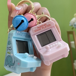 Móc khóa gắn máy chơi game tetris mini sáng tạo