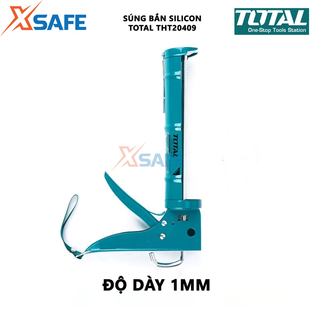 Súng bắn silicon TOTAL THT20409 | dụng cụ bơm silicon Kích cỡ 235mm (9''), Độ dày 1mm, Đường kính 51mm, Trọng lượng 1kg