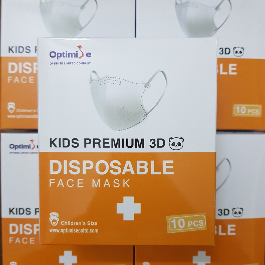 Khẩu trang y tế Optimise có van lọc hoạt hình cho bé