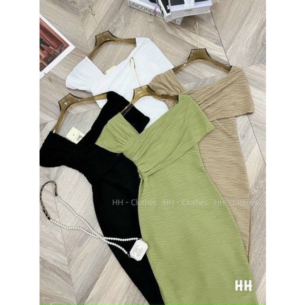 Đầm Dự Tiệc Thiết Kế Lệch Vai Bigsize 50kg Đến 100kg (M/L/XL/XXL)(Đầm Tết)