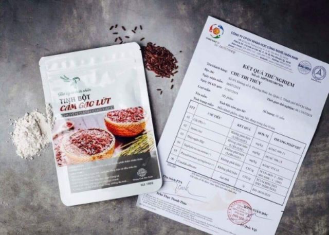 Tinh bột cám gạo lứt TT handmade 100g date mới ,  đắp mặt nạ, rửa mặt kiềm dầu