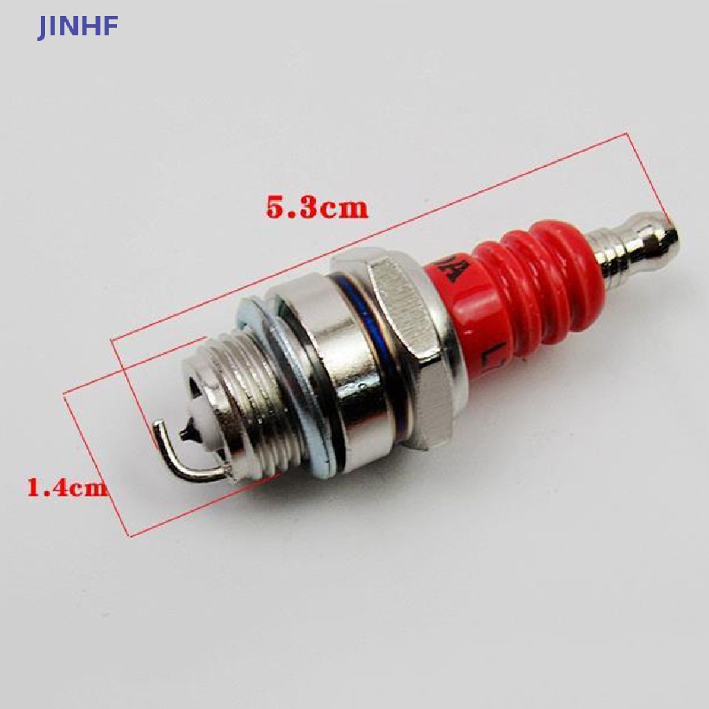 Bugi đánh lửa JINHF L7T 2 điện cực 3 mặt dành cho máy cắt xích