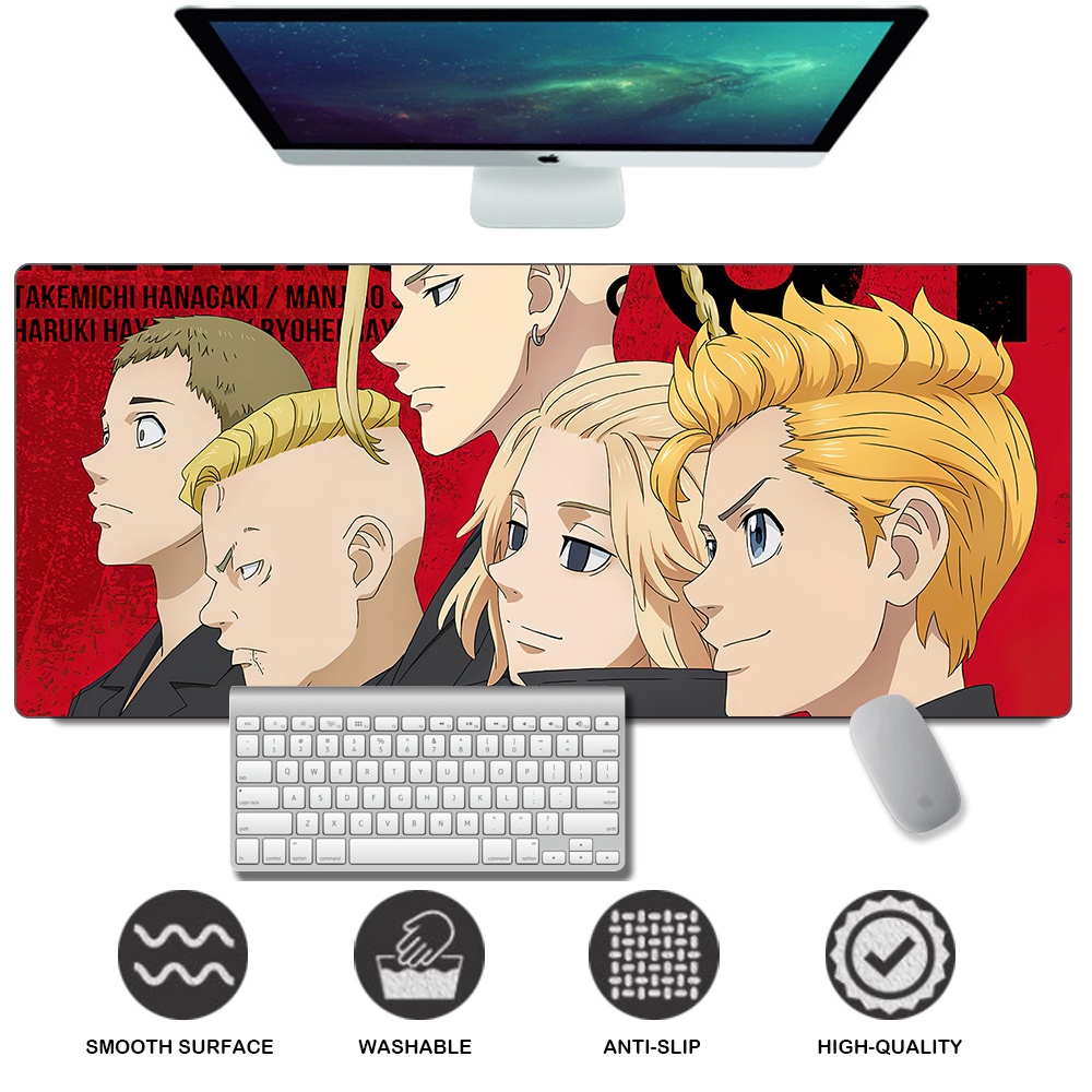 Tấm Lót Chuột Chơi Game Cỡ Lớn In Hình Anime Tokyo Revengers