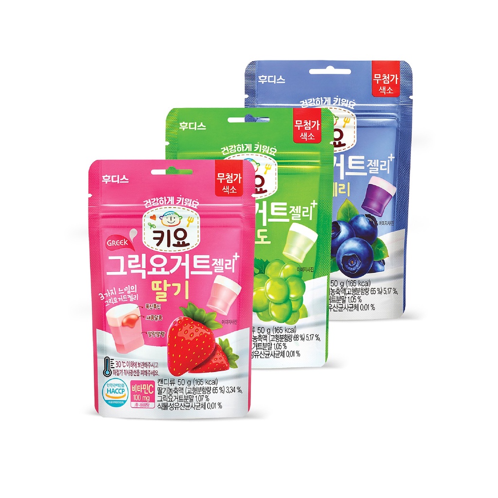 Kẹo sữa chua dẻo ăn dặm Ildong Hàn Quốc 3 vị dành cho bé từ 18M+ gói 50g