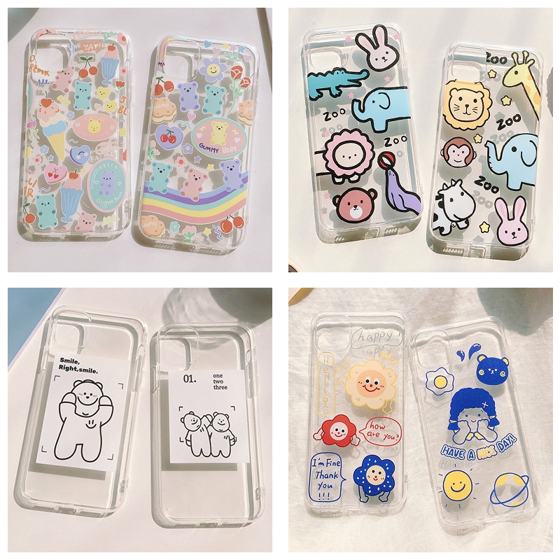 Ins Korea cute iPhone case iphone7 7Plus 8 8plus X Xs XsMax 11 11Pro 11pro Silicone Phone Cover | BigBuy360 - bigbuy360.vn