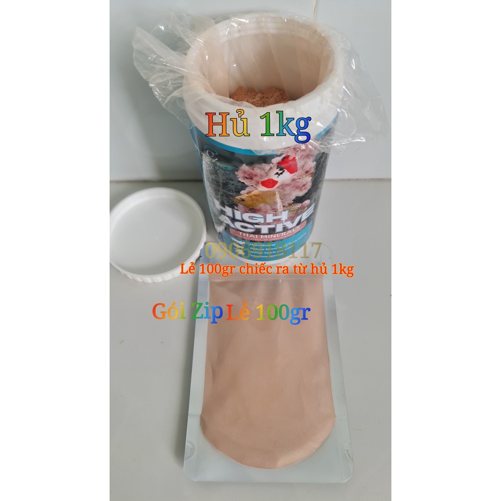 High Active Khoáng Chất Cho Cá Cảnh, hộp 1kg có chiếc lẻ. Hàng Thái Lan