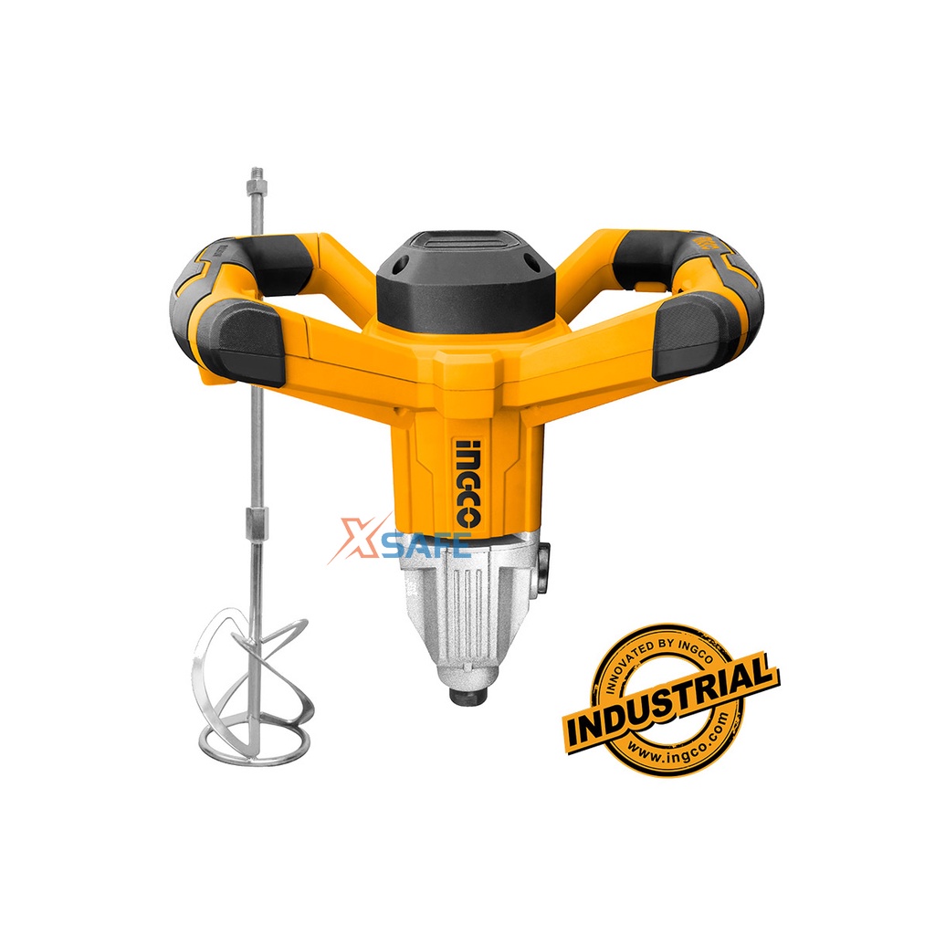 Máy trộn sơn INGCO MX214008 dễ điều khiển và kiểm soát Máy trộn hoạt động mạnh mẽ, hiệu suất cao, nhông hộp số hợp kim