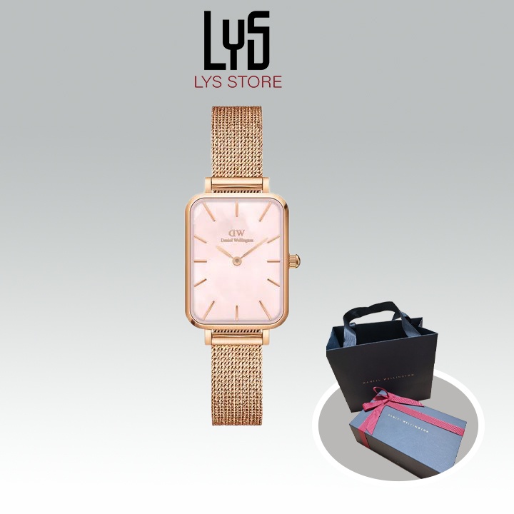 Đồng hồ nữ Daniel Wellington Quadro Unitone Rose Gold