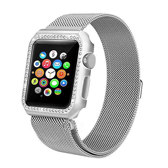 For Apple Watch series 6 SE 44mm/40mm Stainless steel wrist band for Apple Watch 38mm/42mm Series 6/SE5/4/3/2/1.