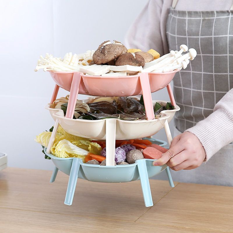 1 Dĩa nhựa đựng rau củ qua xếp tầng,,,