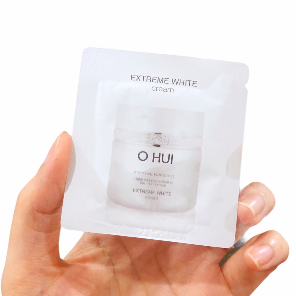 Gói sample Kem dưỡng Ohui trắng da giảm mờ thâm nám Extreme White Cream -  AB Authentic