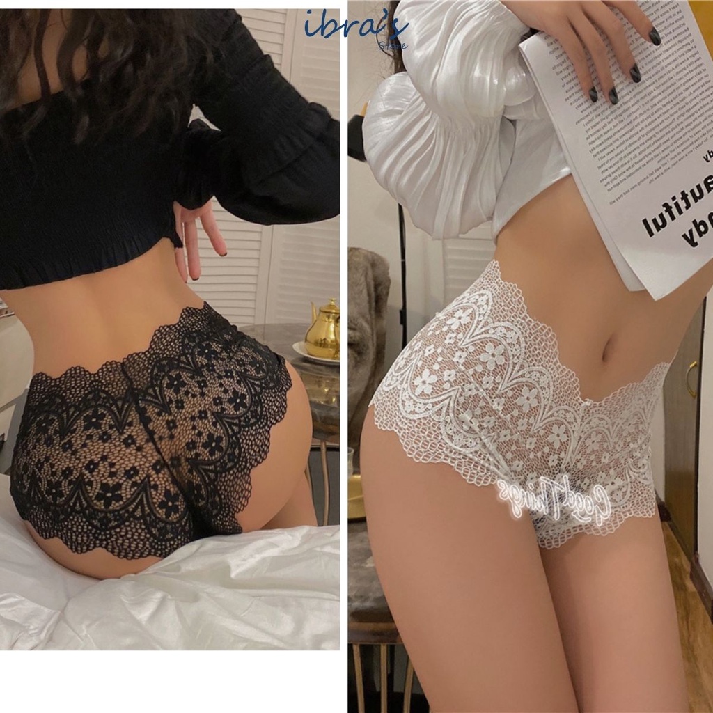 Quần Lót Ren Sexy Ibra's Store Nữ Cao Cấp Lưới Hoa Mỏng Xuyên Thấu Gợi Cảm Siêu Hot Mùa Xuân Tết | I96